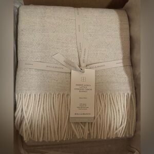 NWT Boll & Branch 100% Alpaca Oversized Throw, 60”x80”, Neutral Color!